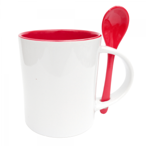 Mug Color Interno con Cuchara | Tienda Transfer Mug Color Interno con Cuchara | Tienda Transfer