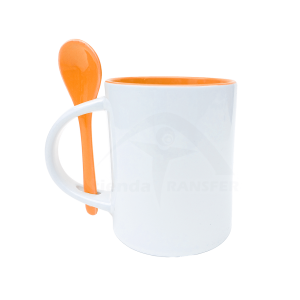 Mug Color Interno con Cuchara | Tienda Transfer Mug Color Interno con Cuchara | Tienda Transfer