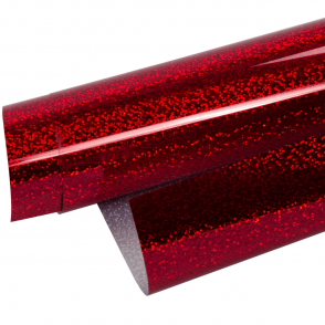 Vinilo Textil Holografico Rojo