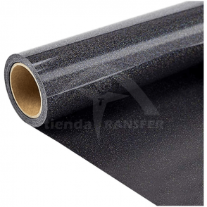 Vinilo Textil Negro Glitter
