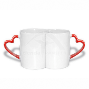 Mug Pareja Oreja De Corazón Rojo | Tienda Transfer Mug Pareja Oreja De Corazón Rojo | Tienda Transfer