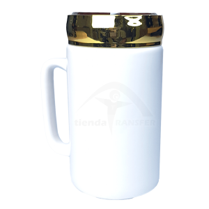 Mug Sublimable con Tapa Espejo | Tienda Transfer | Colombia