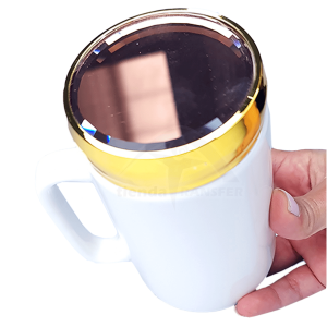 Mug Sublimable con Tapa Espejo | Tienda Transfer | Colombia