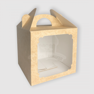 Caja para Mug con Manija y Ventana Kraft Claro | Tienda Transfer | Colombia Caja para Mug con Manija y Ventana Kraft Claro | Tienda Transfer | Colombia