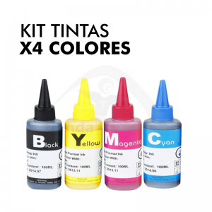 Kit Tintas Sublimación x4 Colores 100ml | Tienda Transfer Kit Tintas Sublimación x4 Colores 100ml | Tienda Transfer