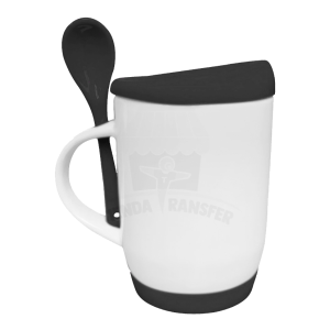 Mug Con Tapa y Base de Silicona Cuchara| Tienda Transfer Mug Con Tapa y Base de Silicona Cuchara| Tienda Transfer