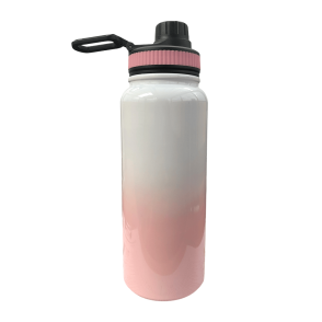Termo Tapa Deportiva Bicolor | 800ml | Blanco-Rosado