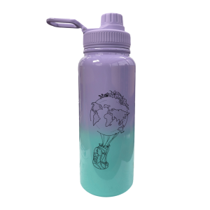 Termo Tapa Deportiva Bicolor | 800ml | Lila-Aguamarina | Tienda Transfer | Colombia