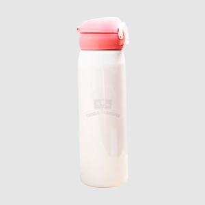 Botella Metálica Sublimable | 500ml | Tapa Botón Rosado