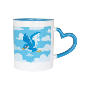 Mug Color Interno Oreja Corazón Mug Color Interno Oreja Corazón