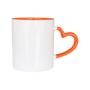 Mug Color Interno Oreja Corazón