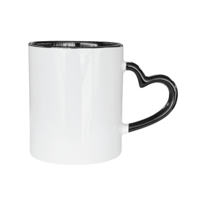 Mug Color Interno Oreja Corazón