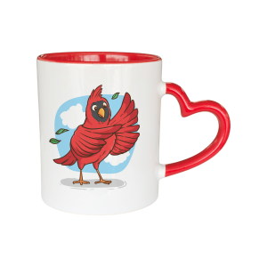 Mug Color Interno Oreja Corazón