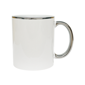 Mug Borde y Oreja Plateado