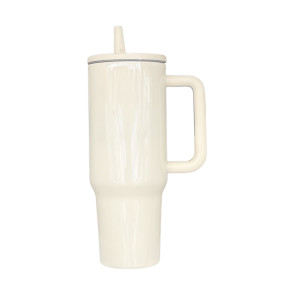 Termo Tipo Stanley  Tapa Pitillo | Crema