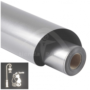 Vinilo Textil Reflectivo Gris Claro