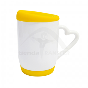 Mug Con Tapa y Base de Silicona| Tienda Transfer